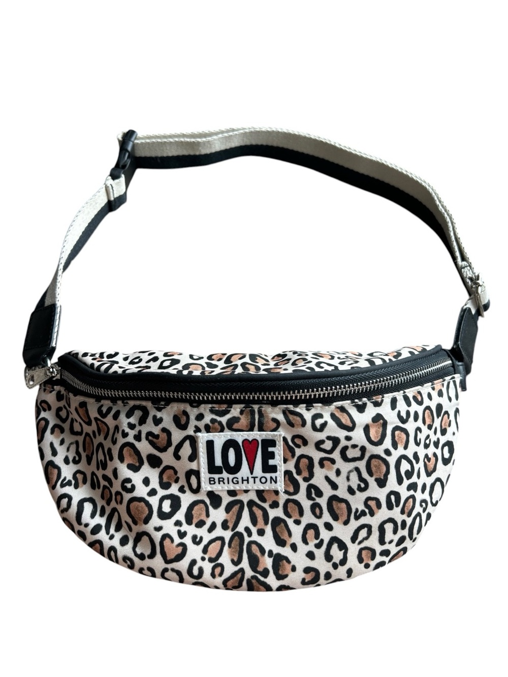 Brighton Love Wild Cat Leopard Print Belt Bag Fanny Pack